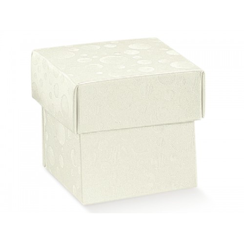 50 scatole per dolci in cartone ondulato extra forte 32 x 32 x 12 cm colore bianco